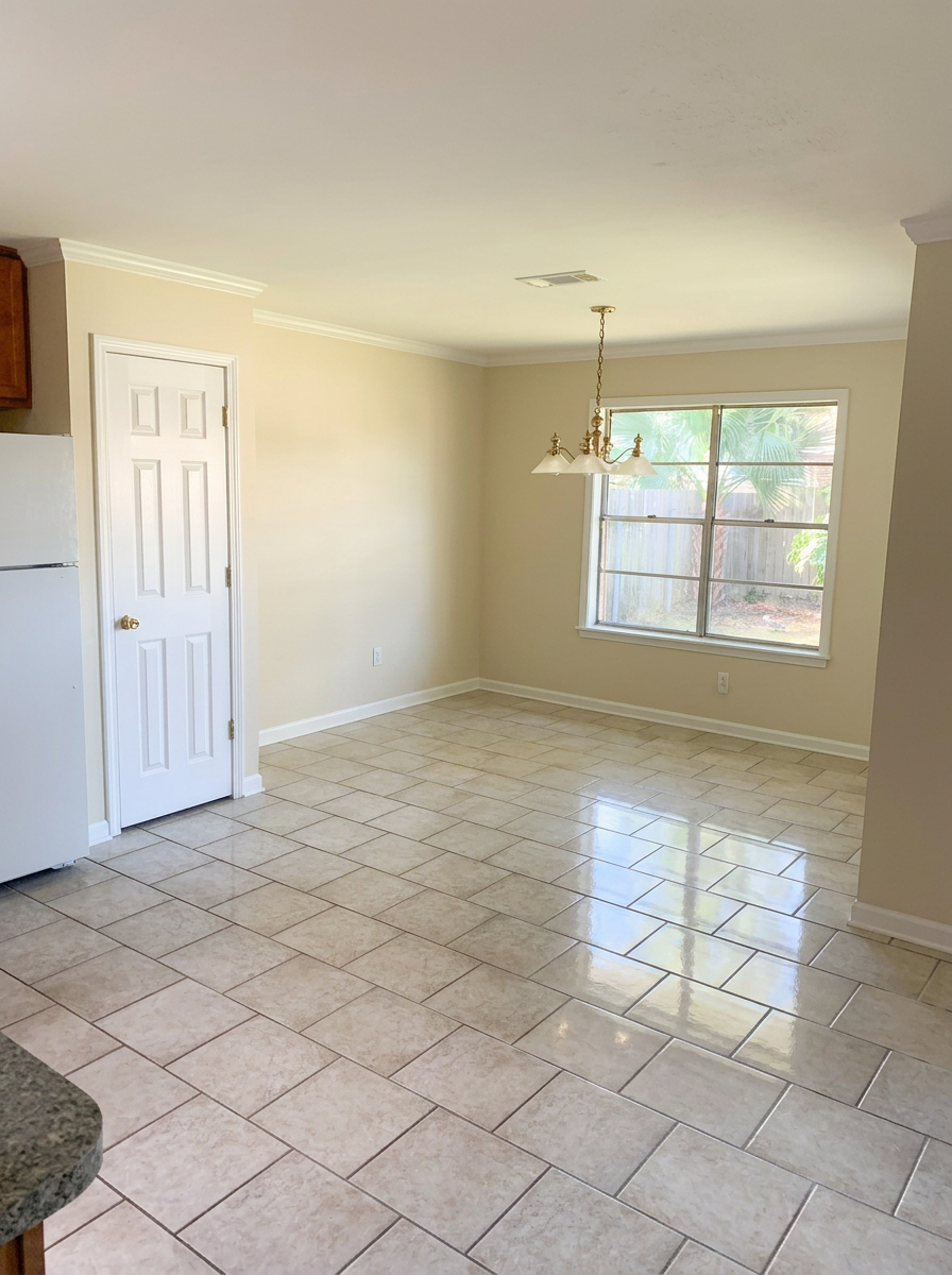 Dining area with natural light